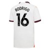 Maillot de Supporter Manchester City Rodrigo 16 Extérieur 2023-24 Pour Enfant